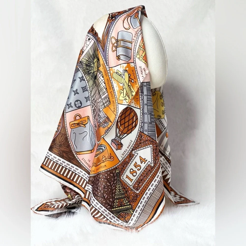 LOUIS VUlTTON luxury vibes 35x35 custom made design scarf ‼️LAST INE LEFT